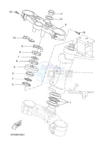 YZF-R125A YZF-R125 ABS R125 (5D7E) drawing STEERING