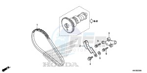 TRX500FE2F TRX500F Europe Direct - (ED) drawing CAM CHAIN/TENSIONER