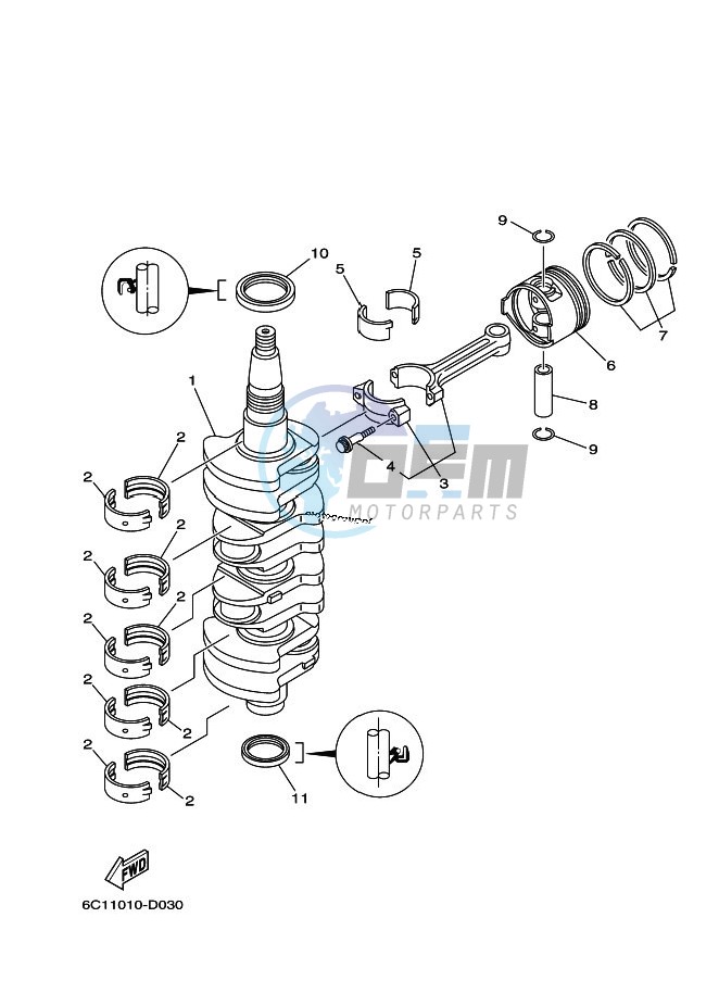 CRANKSHAFT--PISTON