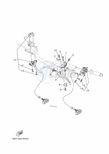 MT-07 MTN690 (BTK7) drawing HANDLE SWITCH & LEVER