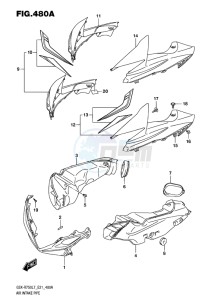 GSX-R750 EU drawing AIR INTAKE PIPE