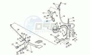 California 1100 EV (V11 EV Usa) EV (V11 EV Usa) drawing Rear master cylinder