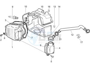 Liberty 200 4t Sport e3 drawing Cylinder head cover