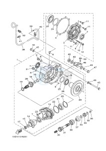 YXC700E YXC70VPHG VIKING VI EPS CAMO (B855) drawing DRIVE SHAFT