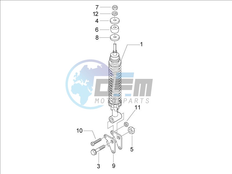 Rear suspension - Shock absorber - s