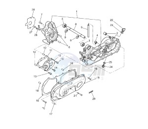 YN NEO'S 50 drawing CRANKCASE