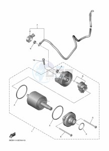 YZF690 YZF-R7 (BEB4) drawing STARTING MOTOR