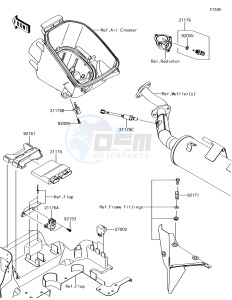 BRUTE FORCE 750 4x4i EPS KVF750GHF EU drawing Fuel Injection