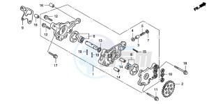 TRX400EX SPORTRAX 400EX drawing OIL PUMP