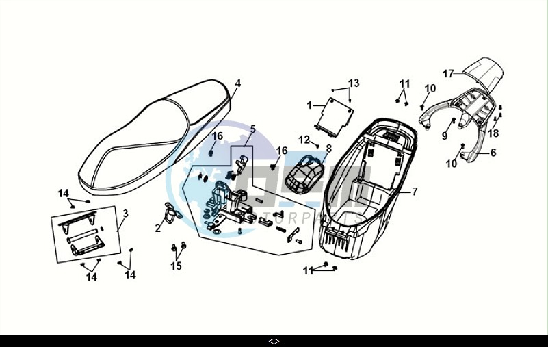 SEAT - REAR CARRIER