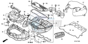 CBR1000RRA Australia - (U) drawing AIR CLEANER