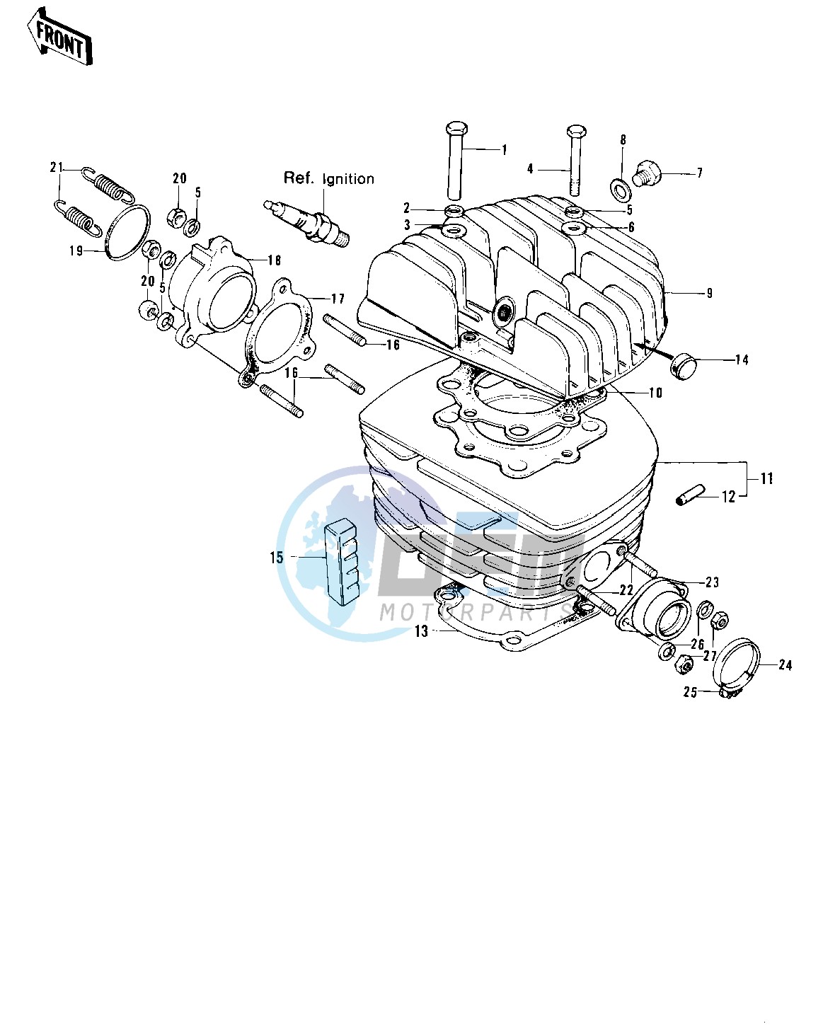 CYLINDER HEAD_CYLINDER -- 73-75 F11_F11-A_F11-B- -