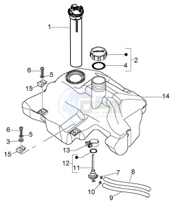 LX 50 2T drawing Fuel Tank