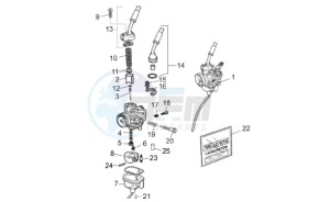 RX-SX 50 2006-2010 drawing Carburettor