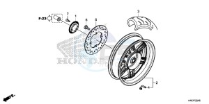 NSS125DF Forza 125 - NSS125D Europe Direct - (ED) drawing REAR WHEEL