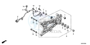 SH125ADSE SH125ADS UK - (E) drawing SWINGARM