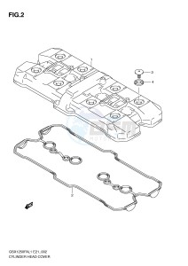 GSX1250FA (E21) drawing CYLINDER HEAD COVER