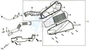 FIDDLE II 50 NEW ENGINE drawing AIRFILTER