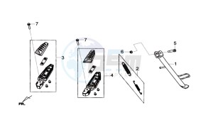 GTS 125I drawing CENTRAL STAND / SIDE STAND