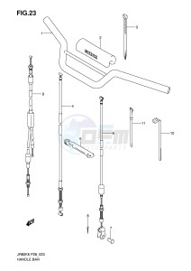 JR80 (P28) drawing HANDLEBAR - CABLE