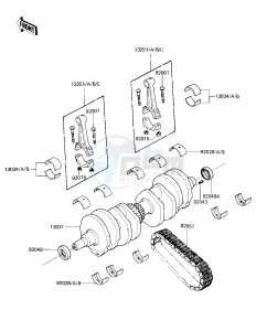 KZ 750 E (E2-E3) drawing CRANKSHAFT -- 81 -82 KZ750-E2_E3- -