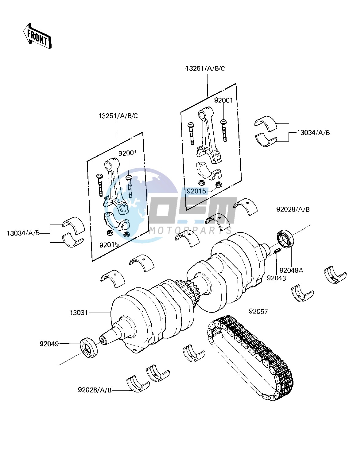 CRANKSHAFT -- 81 -82 KZ750-E2_E3- -