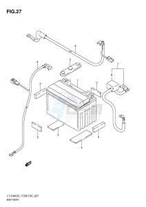 LT-Z400 (E28-E33) drawing BATTERY