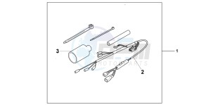 CB600FC drawing GRIP HEATER ATT