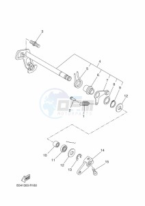 XSR700 MTM690D (BJX1) drawing SHIFT SHAFT