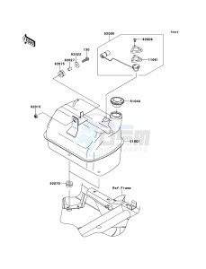 MULE_610_4X4 KAF400ABF EU drawing Fuel Tank