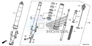 VFR1200XDC drawing FRONT FORK