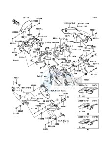 VERSYS_ABS KLE650DBF GB XX (EU ME A(FRICA) drawing Cowling