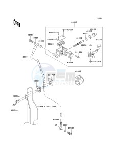 KX 250 T [KX250F] (T8F) T8F drawing FRONT MASTER CYLINDER