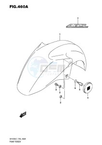 UH125 ABS BURGMAN EU drawing FRONT FENDER