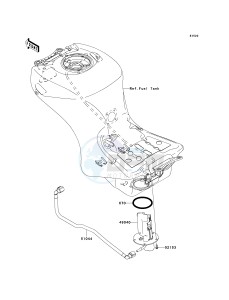 ZX 1400 A [NINJA ZX-14] (A6F-A7FA) A6F drawing FUEL PUMP