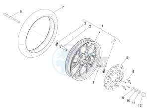 RS4 125 4T drawing Front wheel