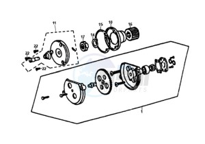 XS125-K drawing OILPUMP / OIL FILTER