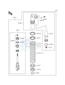 KX 125 L [KX125] (L1) [KX125] drawing SHOCK ABSORBER-- S- -