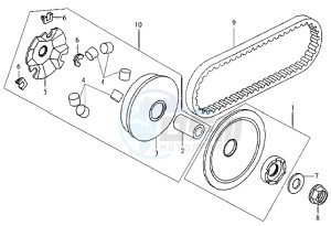 DD50 FIX E2 drawing CLUTCH / V-SNAAR