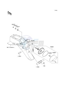 BR 125 B [WIND 125] (B2) B2 drawing TAILLIGHT-- S- -