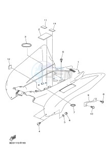 YFM90R YFM09RYXG (BD33) drawing REAR FENDER