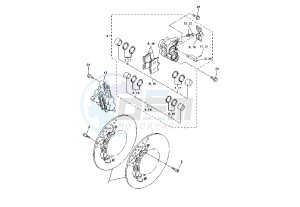 FZ1 1000 drawing FRONT BRAKE CALIPER