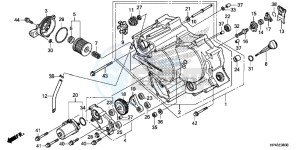 TRX420FPMD TRX420 Europe Direct - (ED) drawing FRONT CRANKCASE COVER