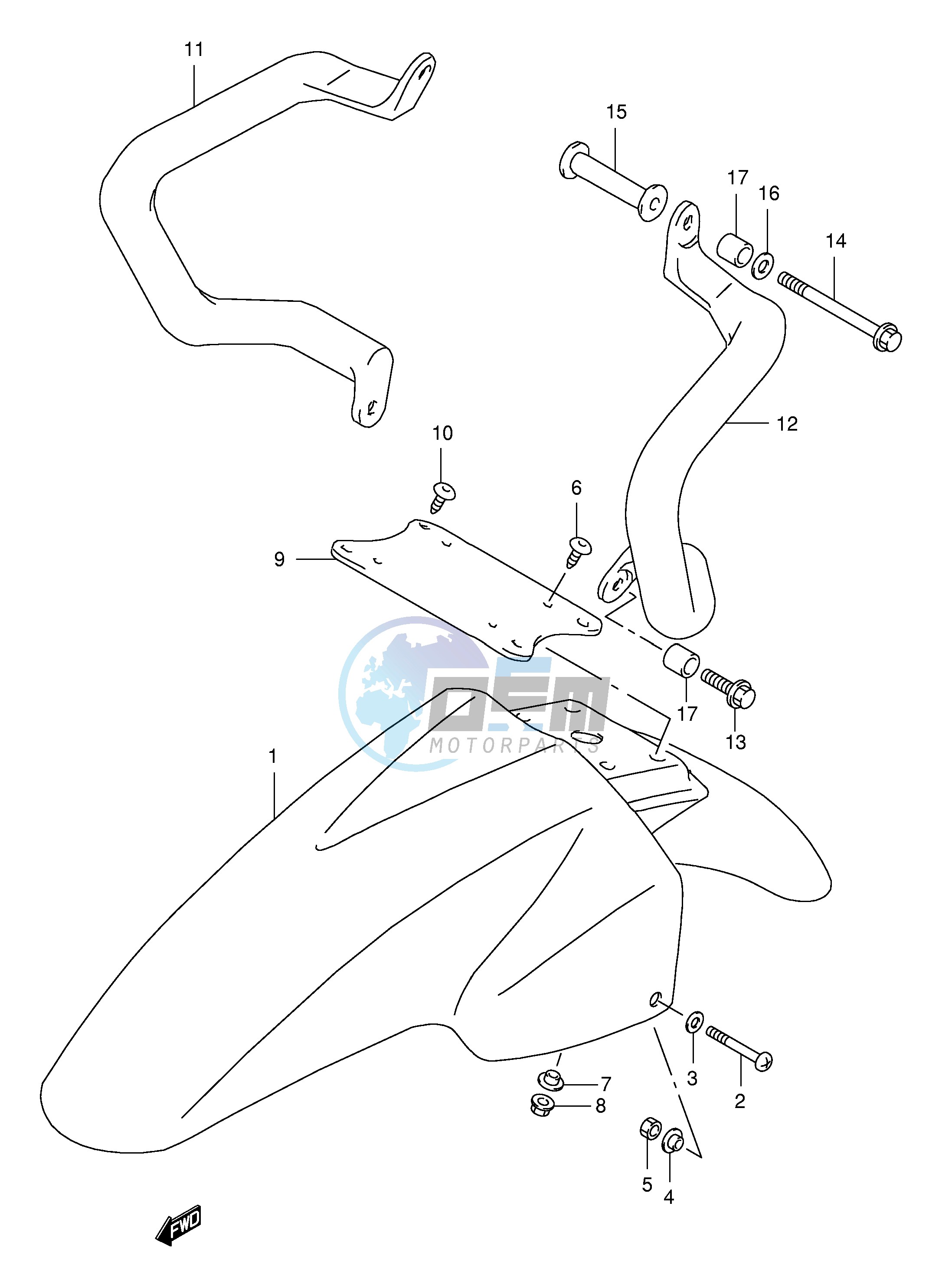 FRONT FENDER (MODEL X)