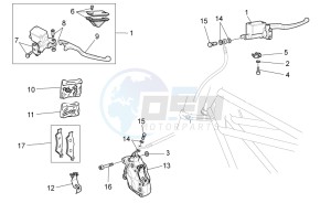 V7 II Racer ABS 750 USA-CND drawing Front brake system