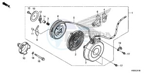 TRX250TMH Europe Direct - (ED) drawing RECOIL STARTER