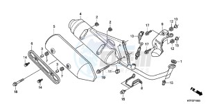 SH125C drawing EXHAUST MUFFLER