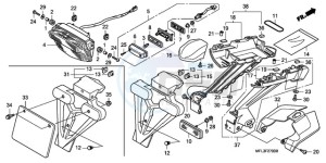 CBR1000RR9 UK - (E / MME) drawing TAILLIGHT (CBR1000RR8,9/R A9)