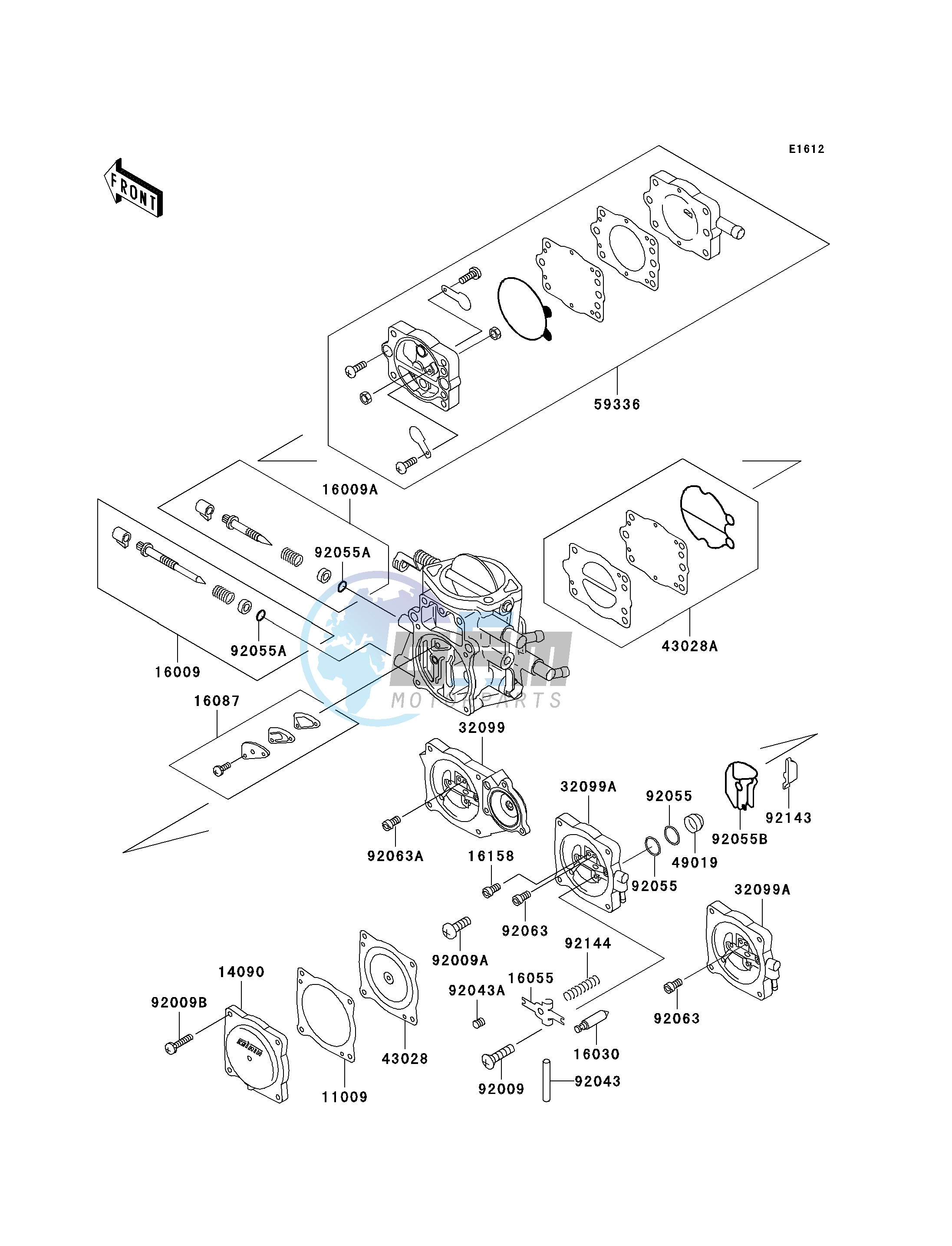 CARBURETOR PARTS--  - JHT10AE006977- -