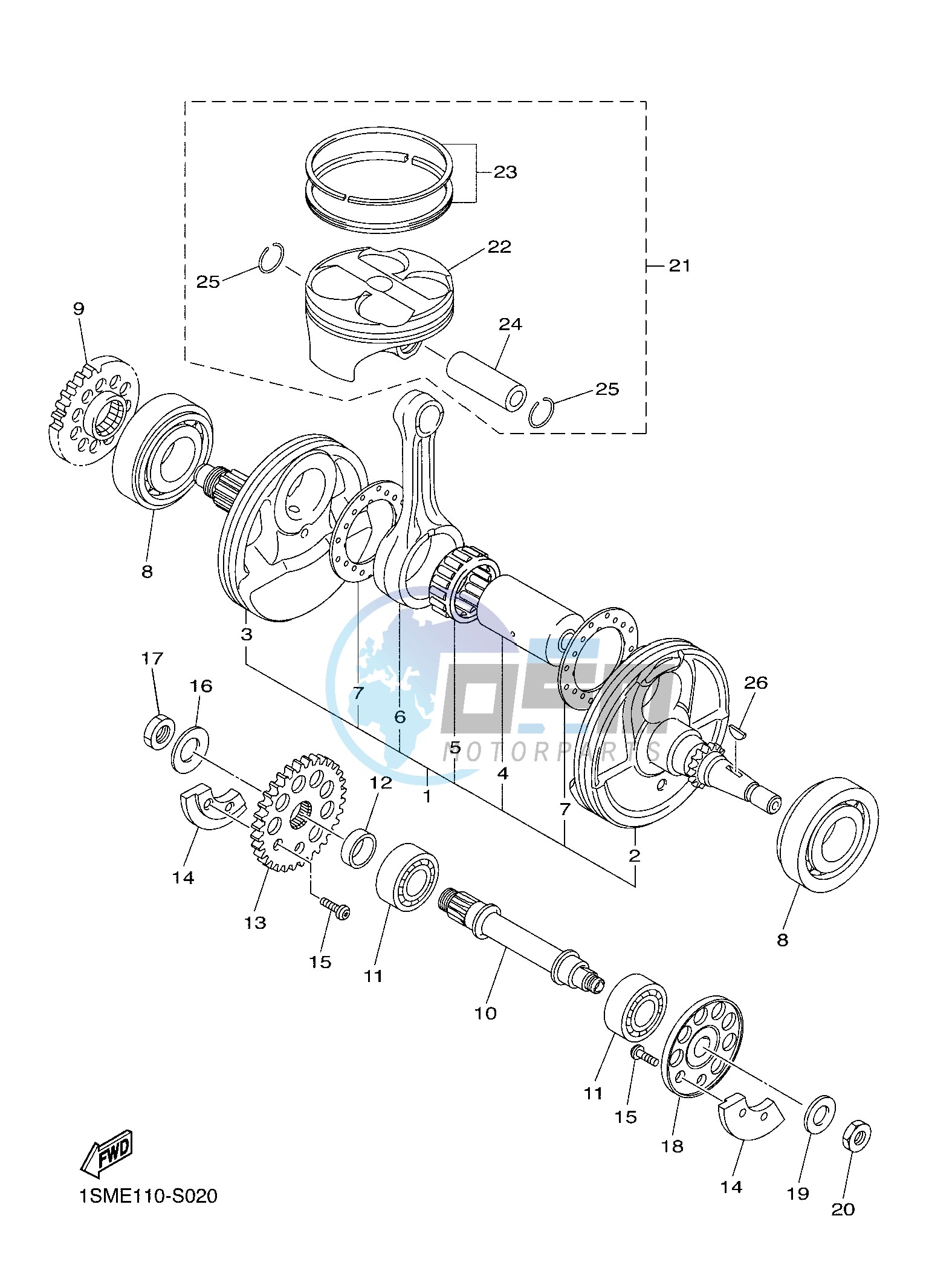 CRANKSHAFT & PISTON